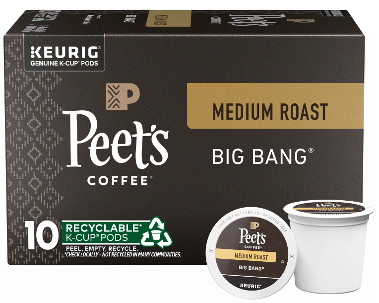 Peet's Coffee k-cup pods
